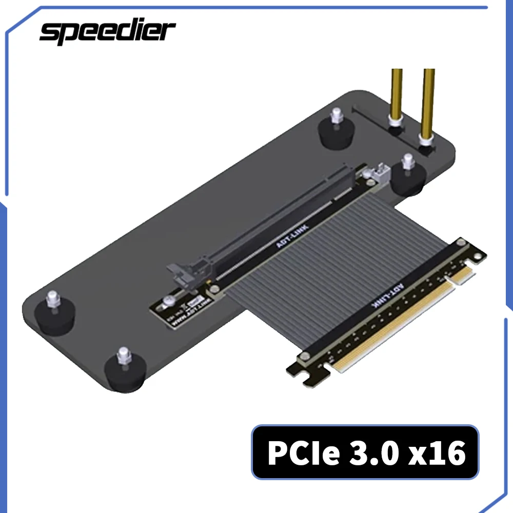 Pcie 4.0 X16 Riser Cable 90 Degree - PCI Express X16 Grafikkarten-Vertikalhalterung, GPU-Halterbasis +
