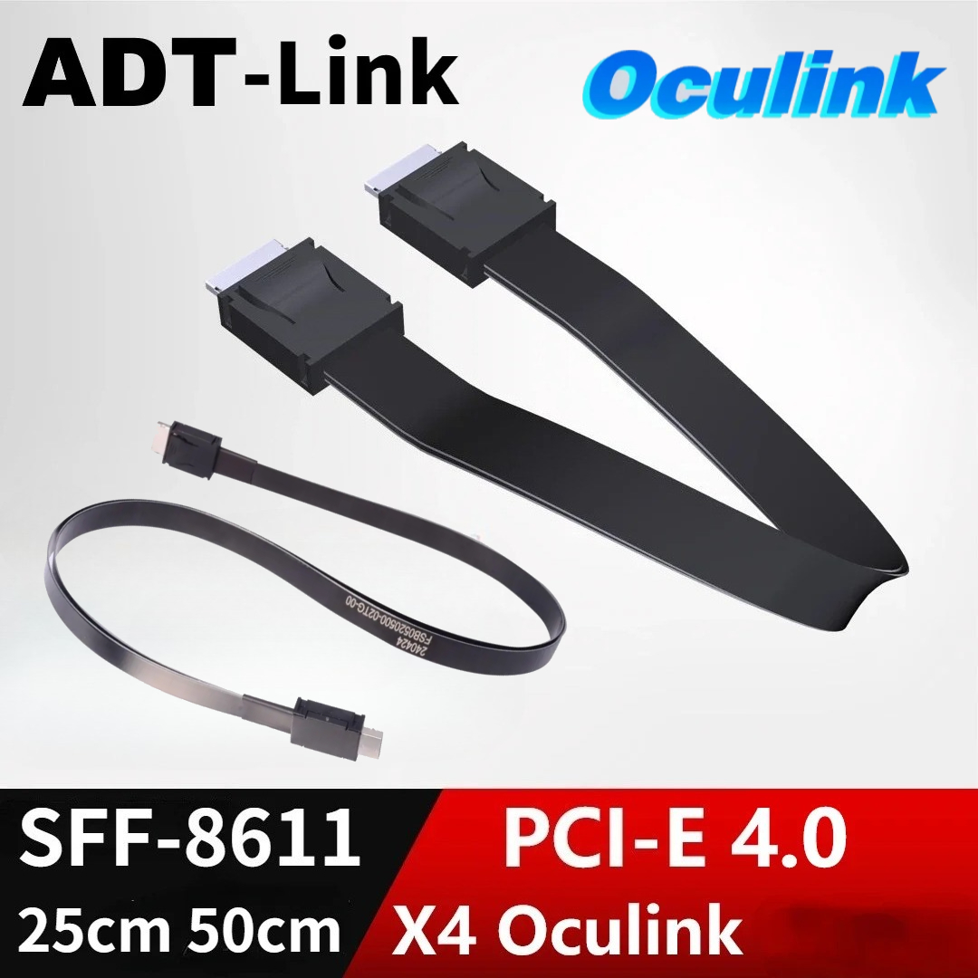 External Gpu Dock Pcie 4.0 Oculink - ADT PCI-E 4.0 X4 SFF-8611 Stecker