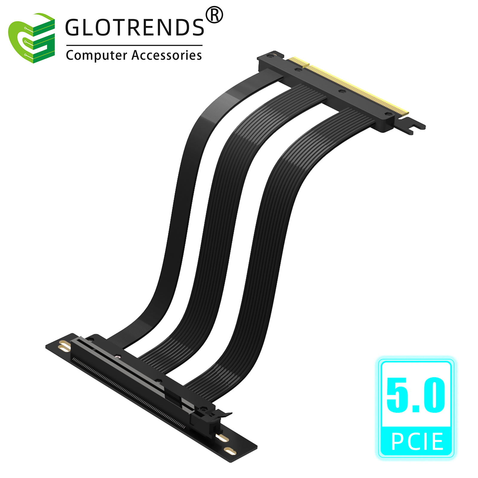 Pcie 4.0 X16 Riser Cable 90 Degree - PCIE 5.0 Riser-Kabel, Kompatibel mit PCIe