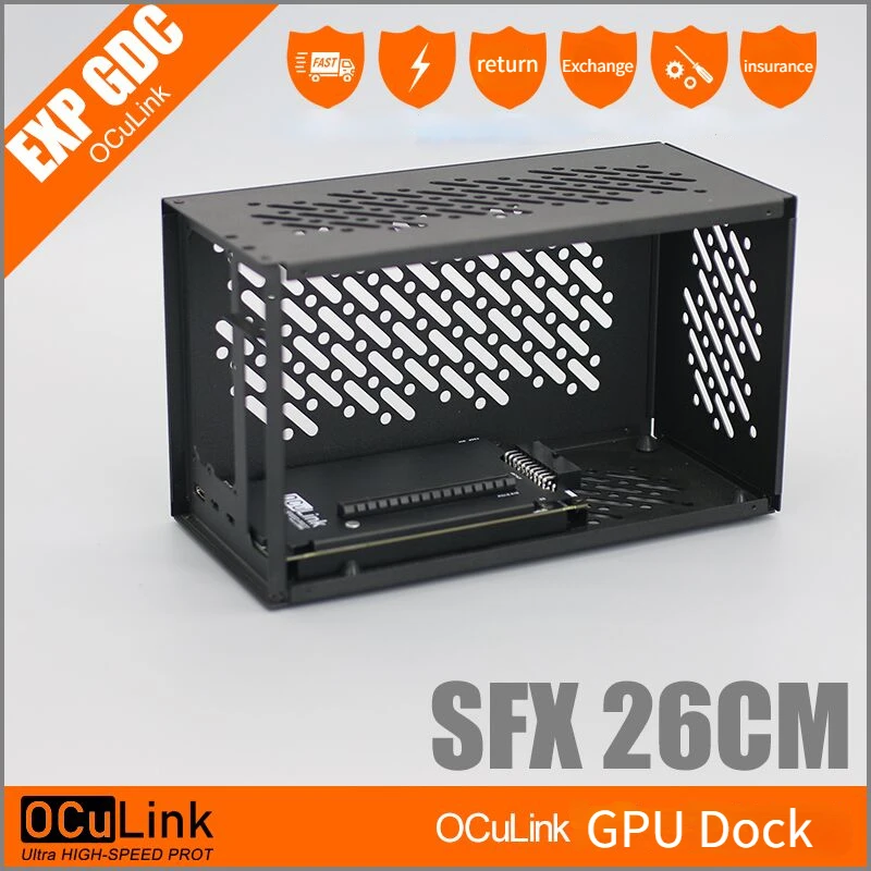 External Gpu Dock Pcie 4.0 Oculink - Aluminium gehäuse ocup4v2 oculink pci-e 4,0x4