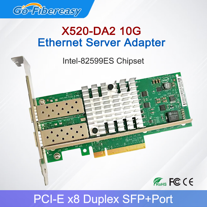 10Gb Sfp+ Pcie Network Card Dual Port - X520-DA2 10Gb SFP+PCI-E Netzwerkkarte NIC mit
