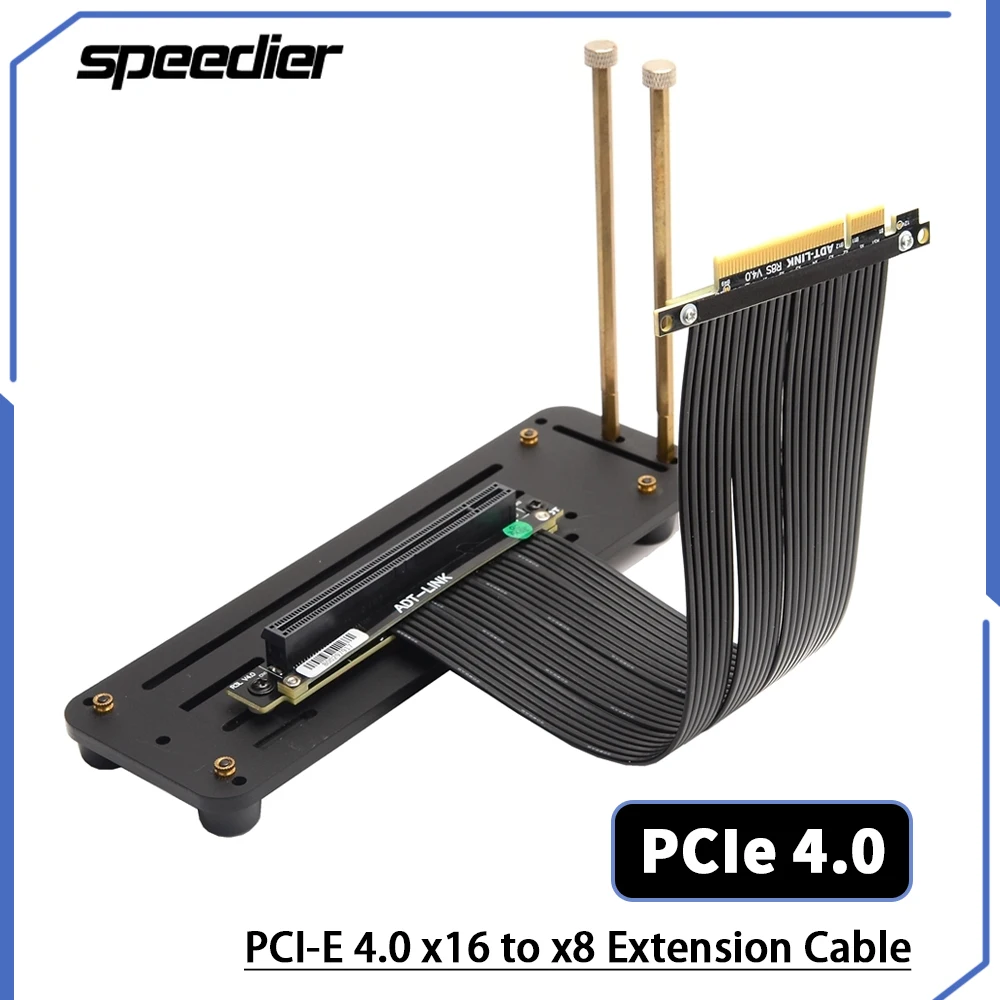 Pcie 4.0 X16 Riser Cable 90 Degree - Riser PCI Express 4.0 X8 auf