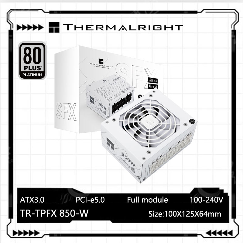 Sfx Power Supply 850W Gold - Thermal right TR-TPFX850 white sfx voll