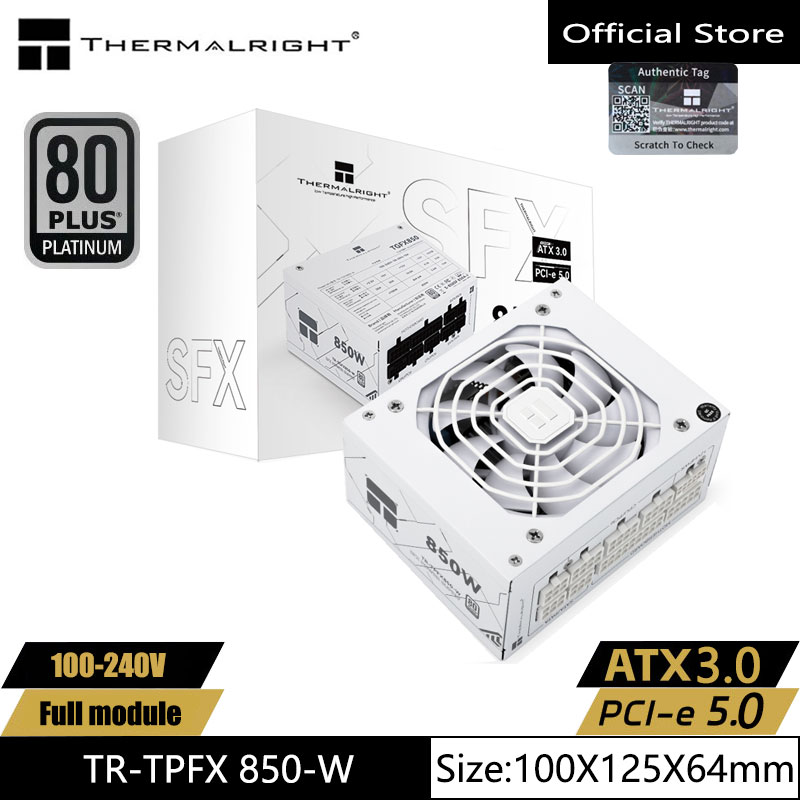 Sfx Power Supply 850W Gold - Thermalright TR-TPFX850-W Weißes Gehäuse-Netzteil, Modulo komplett
