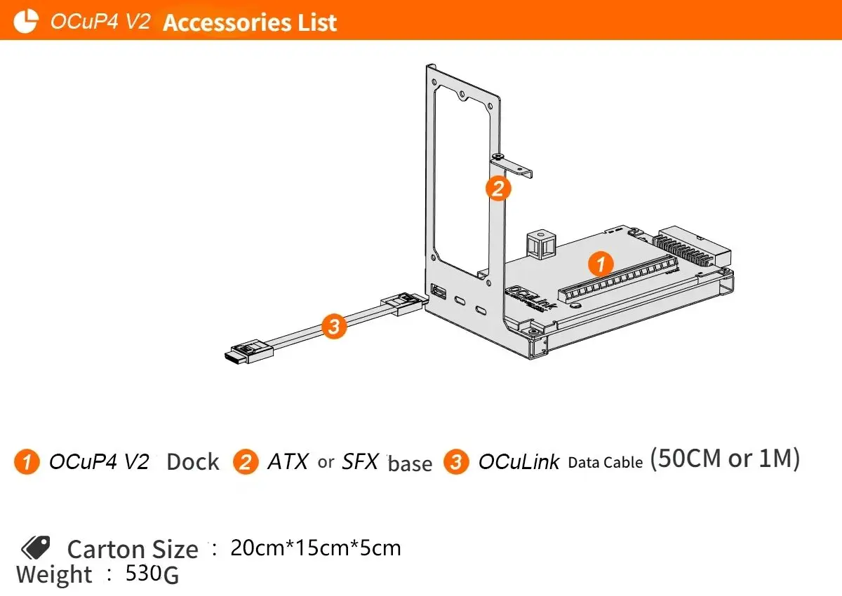 OCuP4V2 OCuLink GPU Dock mit R – External Gpu Dock Pcie 4.0 Oculink Bewertung und Preis