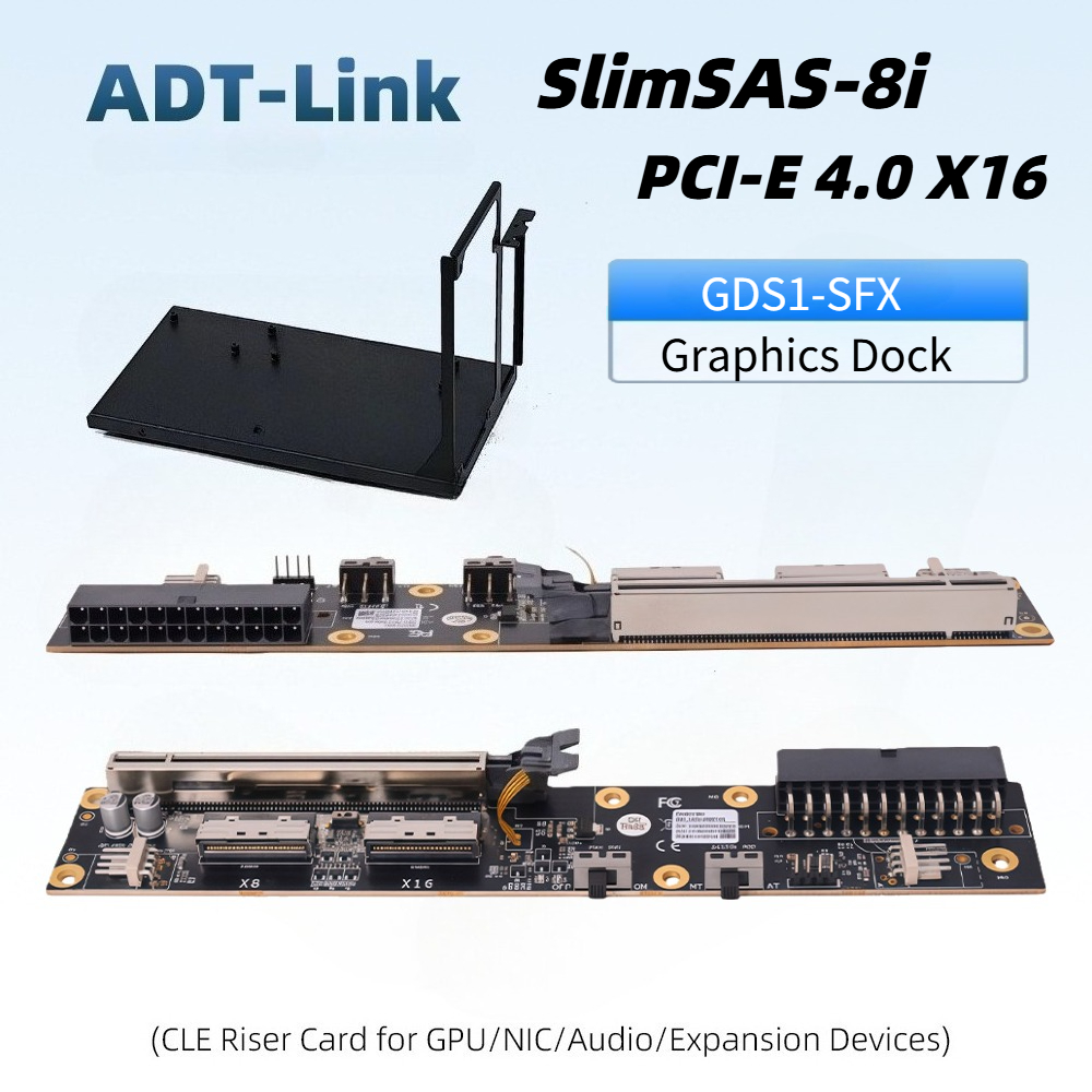 Dual SlimSAS 8i Grafik-GPU-Doc – External Gpu Dock Pcie 4.0 Oculink Bewertung und Preis