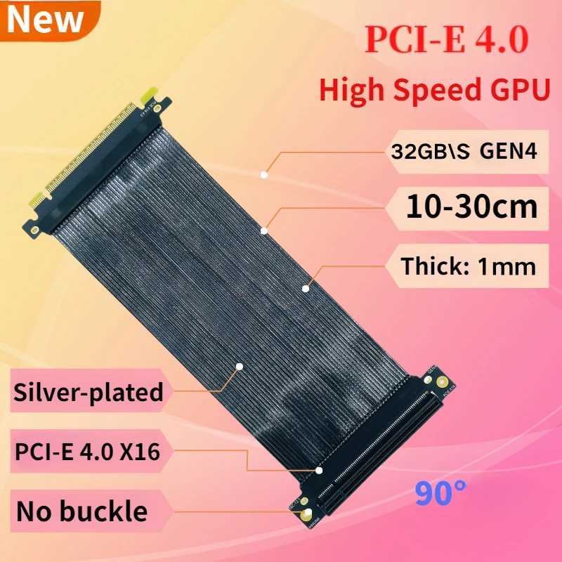 PCI-E 4,0 x 16 Grafikkarte, ab – Pcie 4.0 X16 Riser Cable 90 Degree Bewertung und Preis